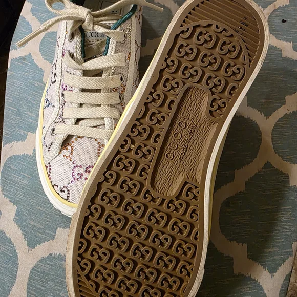 Gucci Women's Multicolor Canvas Sneakers - Picture 5 of 5